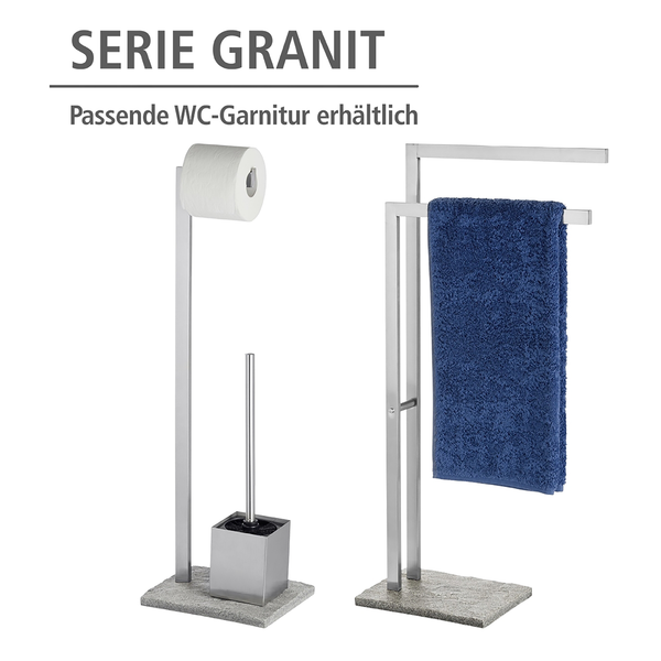 Handtuchständer Granit - Edelstahl