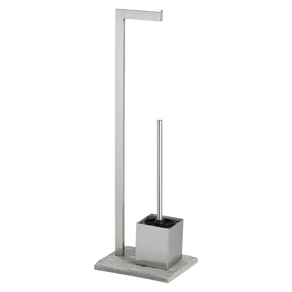 WC-Garntiur Granit - Edelstahl