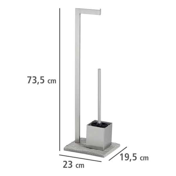 WC-Garntiur Granit - Edelstahl