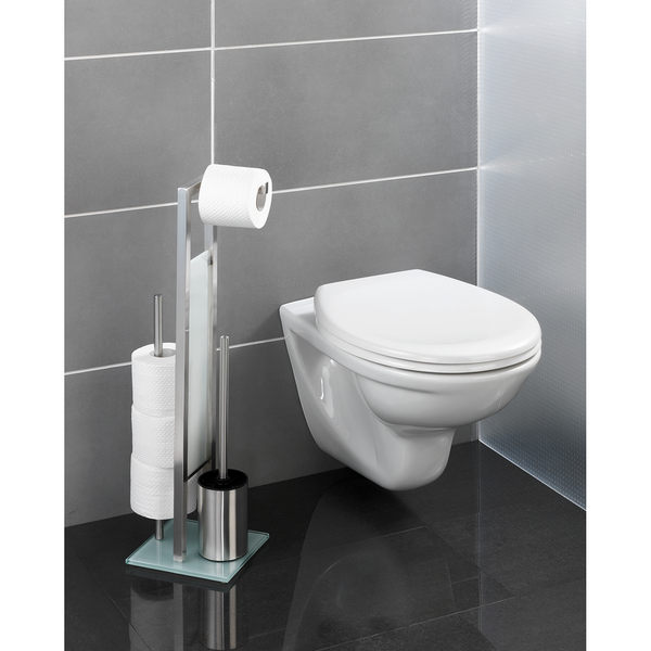 WC-Garnitur Rivalta - Stahl - Silber