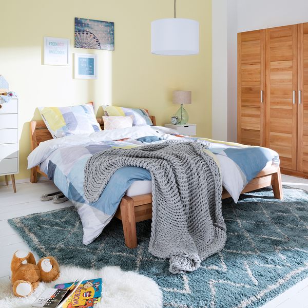 Tischleuchte Loster - Glas / Baumwollstoff - Hellbraun - 1-flammig - Hellbraun