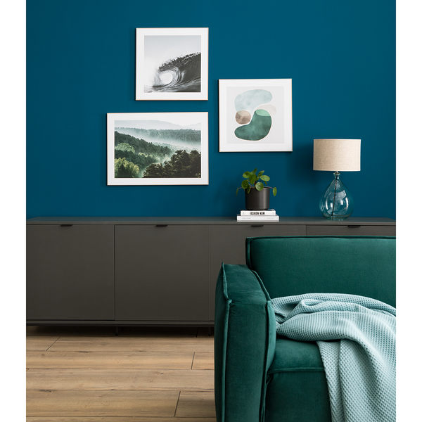 Tischleuchte Loster - Glas / Baumwollstoff - Hellbraun - 1-flammig - Hellbraun