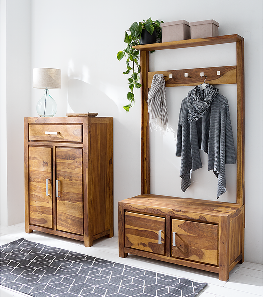 Tischleuchte Loster - Glas / Baumwollstoff - Hellbraun - 1-flammig - Hellbraun