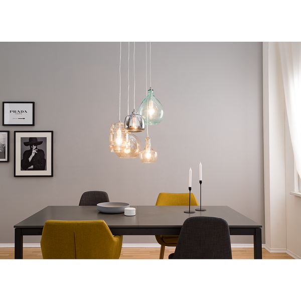 Pendelleuchte Brooklyn II - Metall / Glas - 5-flammig