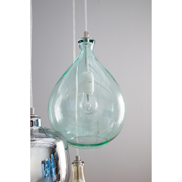 Pendelleuchte Brooklyn II - Metall / Glas - 5-flammig