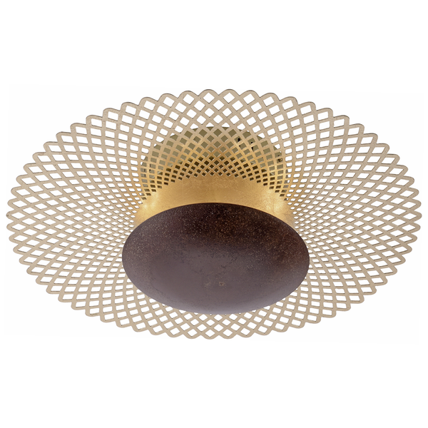 LED-Deckenleuchte Nevis Lava IV - Stahl - 4-flammig - Durchmesser: 45 cm