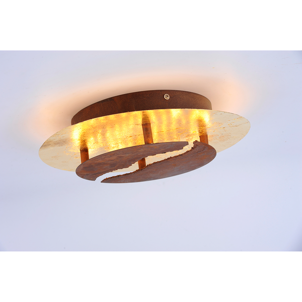 LED-Deckenleuchte Nevis Lava I - Stahl - 1-flammig - Durchmesser: 30 cm