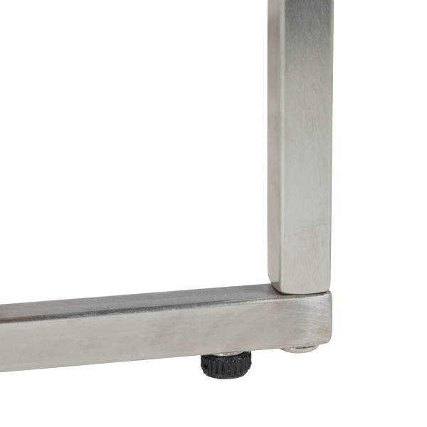 Loungesessel TEAKLINE - Webstoff / Teak massiv - Hellgrau
