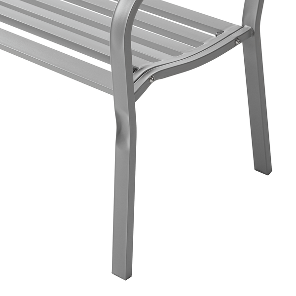 Gartenbank Sophy - Stahl - Silber