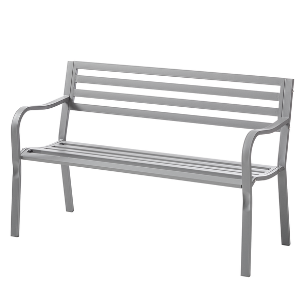 Gartenbank Sophy - Stahl - Silber