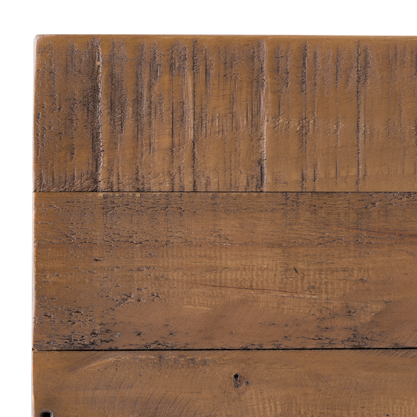 Couchtisch GRASBY - Pinie massiv / Metall - Pinie Dunkel / Schwarz - Höhe: 45 cm
