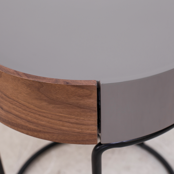 Beistelltisch Don - Holzwerkstoff / Metall - Braun / Schwarz