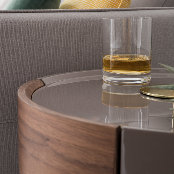 Beistelltisch Don - Holzwerkstoff / Metall - Braun / Schwarz