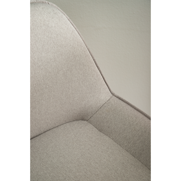 Barstuhl Broon (2er-Set) - Webstoff / Eisen - Grau / Schwarz