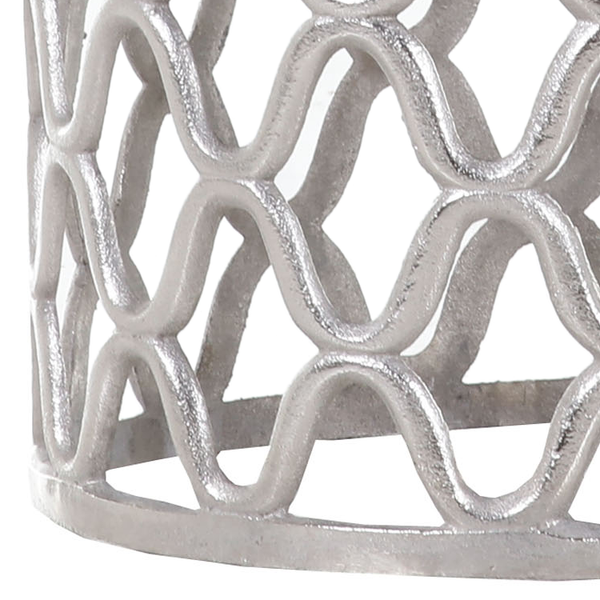 Beistelltisch Karlin - Aluminium - Silber