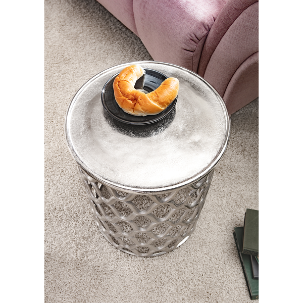 Beistelltisch Karlin - Aluminium - Silber