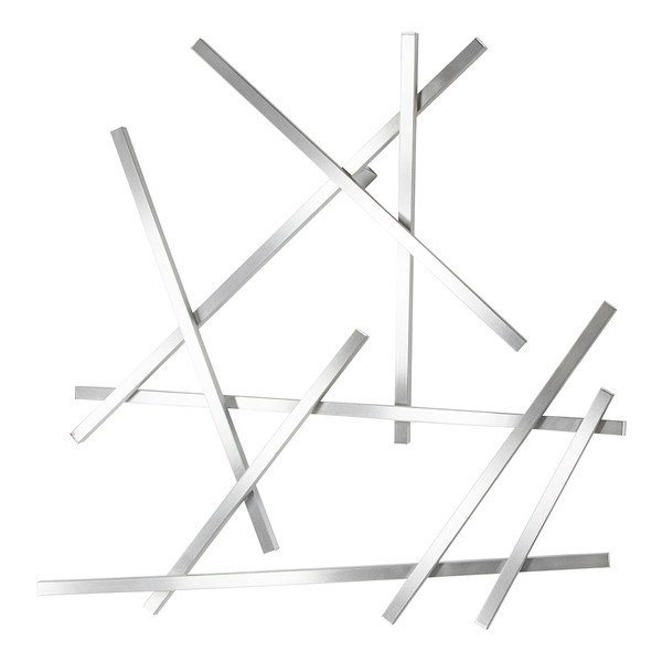 Wandgarderobe Matches - Metall - Silber