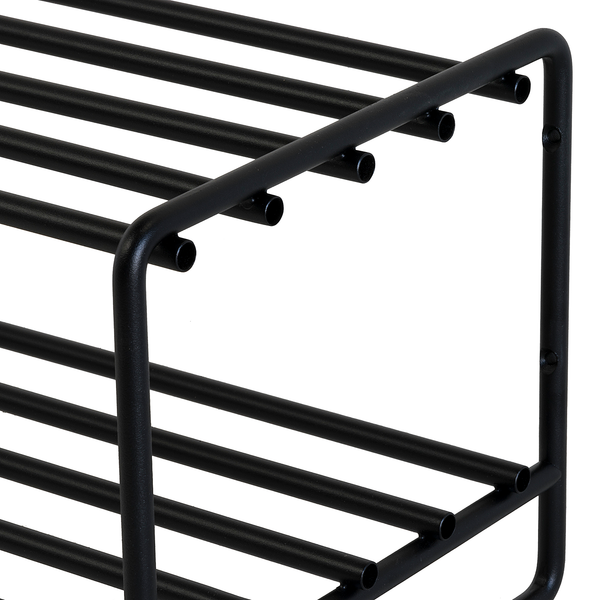 Schuhregal Opp - Metall - Schwarz