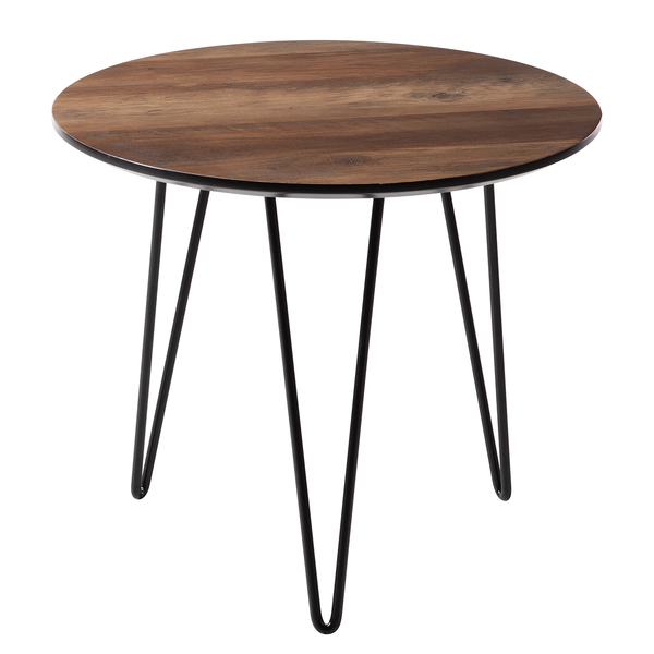 Beistelltisch Kess ll - Eiche Vintage Dekor Dunkelbraun / Schwarz