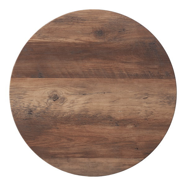 Beistelltisch Kess ll - Eiche Vintage Dekor Dunkelbraun / Schwarz