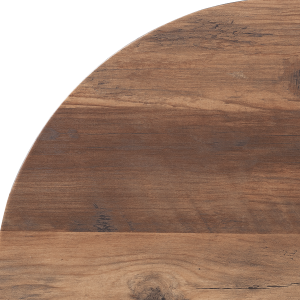 Beistelltisch Kess ll - Eiche Vintage Dekor Dunkelbraun / Schwarz