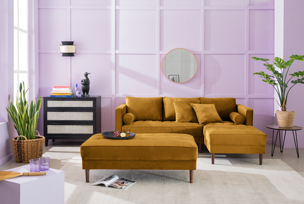 Beistelltisch Kess ll - Eiche Vintage Dekor Dunkelbraun / Schwarz