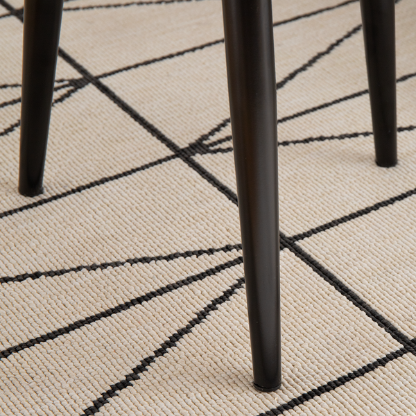 Beistelltisch Kitt S - Eiche Dekor Schwarz / Schwarz