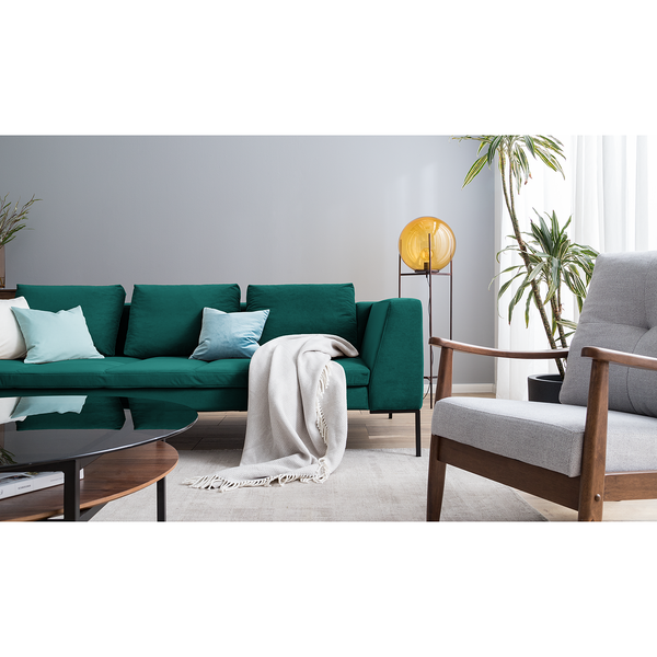 Sessel Benson I - Webstoff - Lichtgrau
