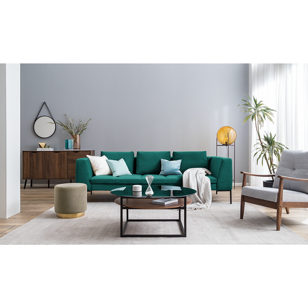 Sessel Benson I - Webstoff - Lichtgrau