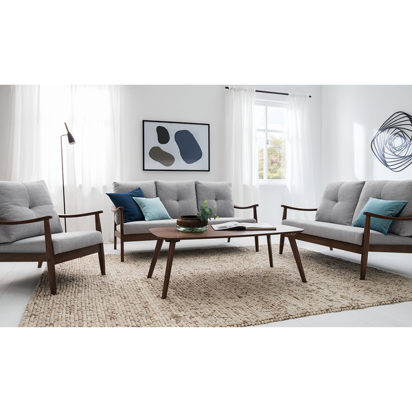 Sessel Benson I - Webstoff - Lichtgrau