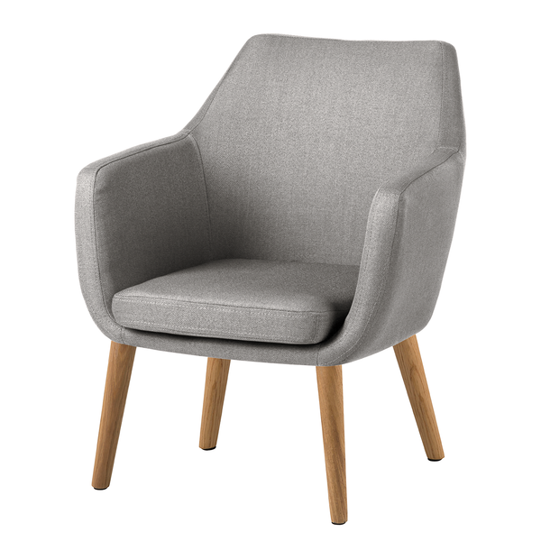 Loungesessel NICHOLAS - Webstoff Cors: Granit