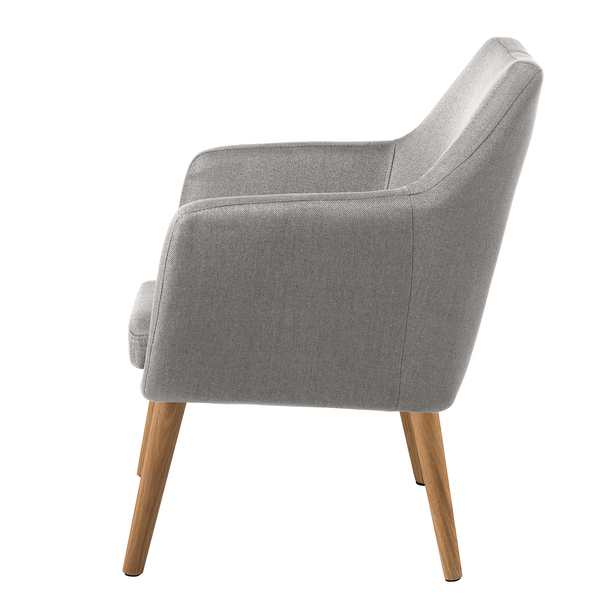Loungesessel NICHOLAS - Webstoff Cors: Granit
