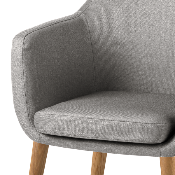 Loungesessel NICHOLAS - Webstoff Cors: Granit