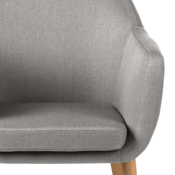 Loungesessel NICHOLAS - Webstoff Cors: Granit