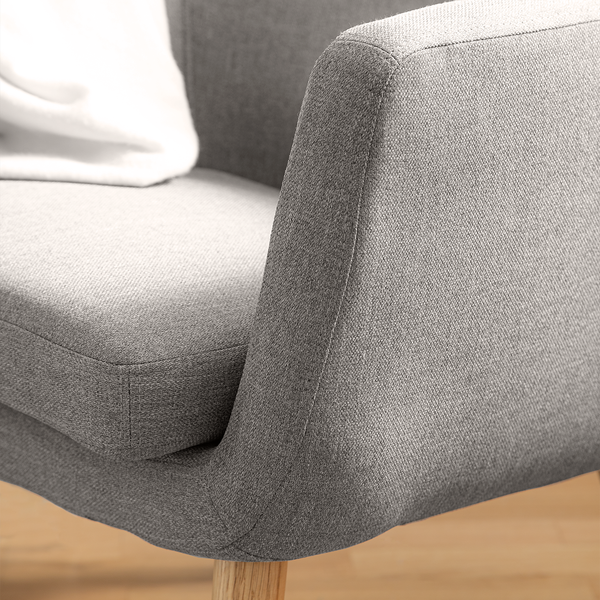 Loungesessel NICHOLAS - Webstoff Cors: Granit