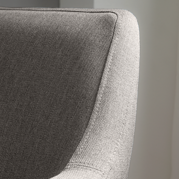 Loungesessel NICHOLAS - Webstoff Cors: Granit