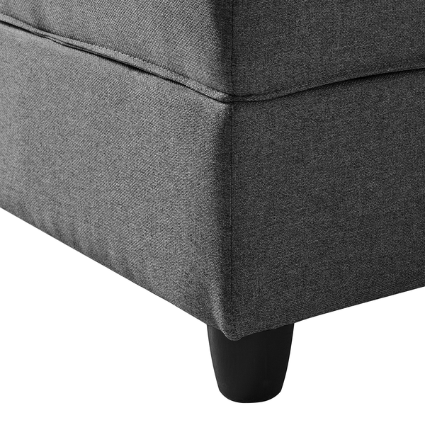 Hocker Lavara - Webstoff - Dunkelgrau