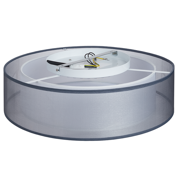 LED-Deckenleuchte Chloe - Mischgewebe / Eisen - 3-flammig