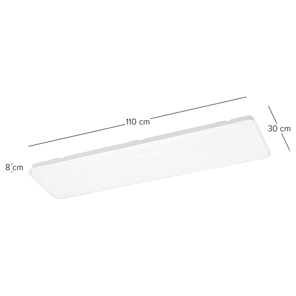 LED-Deckenleuchte Cianorte - Kunststoff - 1-flammig