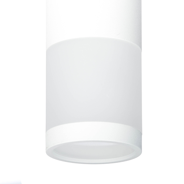 LED-Pendelleuchte Abby - Acrylglas / Aluminium - Weiß