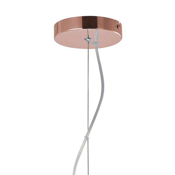 Pendelleuchte Mads - Stahl - 1-flammig - Kupfer - Durchmesser: 50 cm