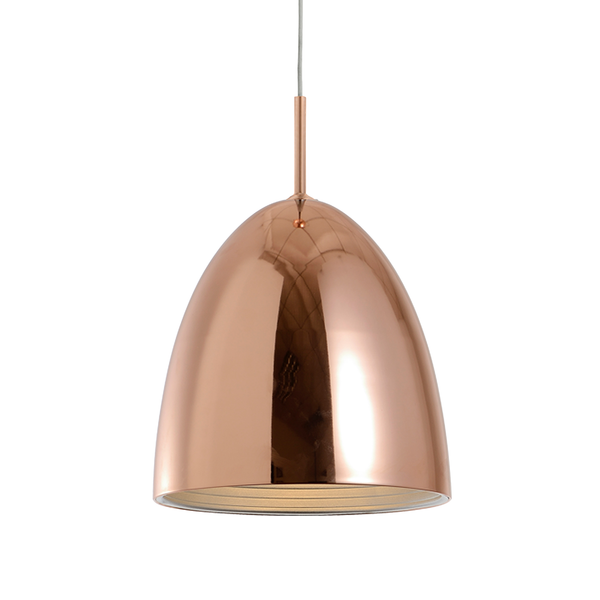 Pendelleuchte Mads - Stahl - 1-flammig - Kupfer - Durchmesser: 30 cm