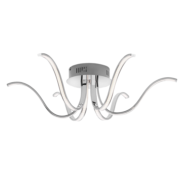 LED-Deckenleuchte Valerie III - Acrylglas / Eisen  - 6-flammig
