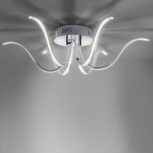 LED-Deckenleuchte Valerie III - Acrylglas / Eisen  - 6-flammig