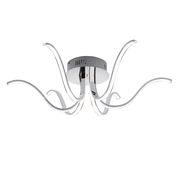 LED-Deckenleuchte Valerie III - Acrylglas / Eisen  - 6-flammig