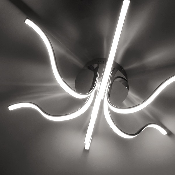 LED-Deckenleuchte Valerie III - Acrylglas / Eisen  - 6-flammig