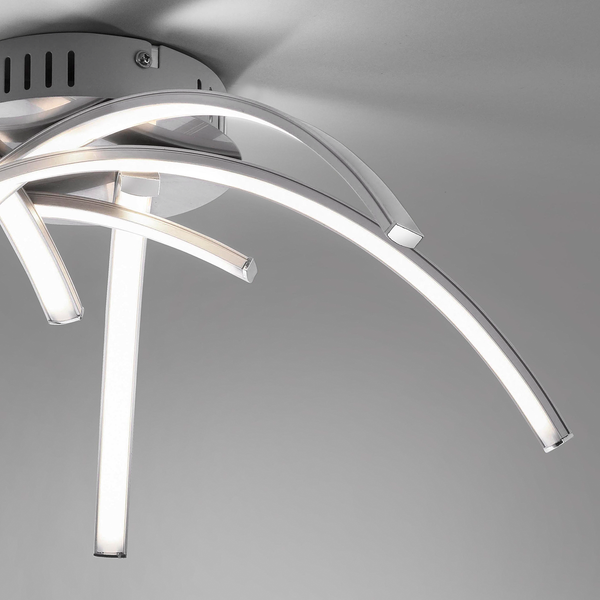 LED-Deckenleuchte Valerie I - Acrylglas / Eisen  - 5-flammig