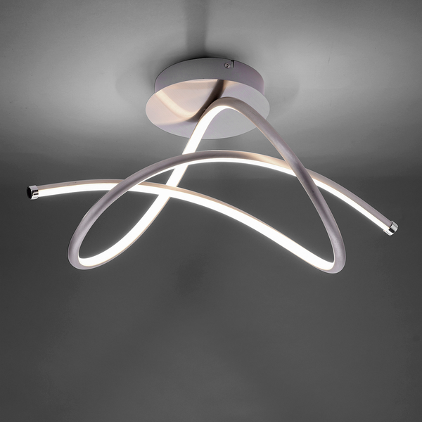LED-Deckenleuchte Violetta - Silikon  - 1-flammig - Silber