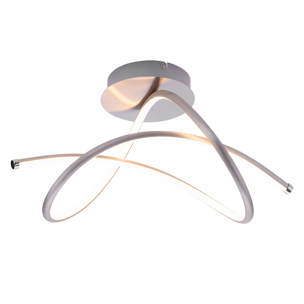 LED-Deckenleuchte Violetta - Silikon  - 1-flammig - Silber