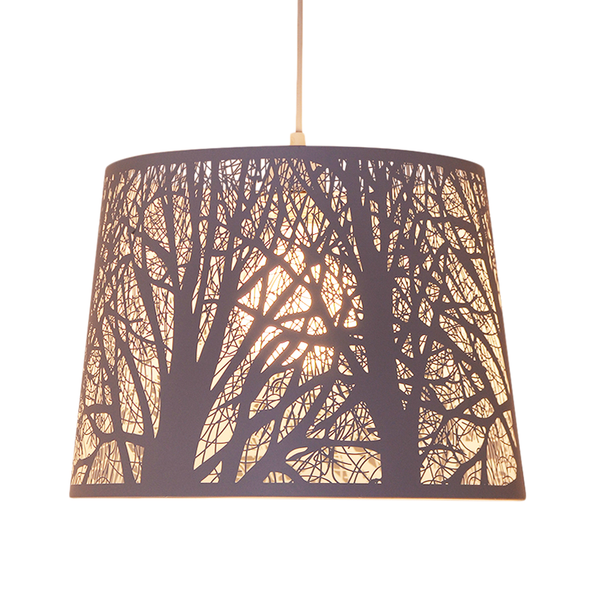 Pendelleuchte White Wood - Stahl  - 1-flammig